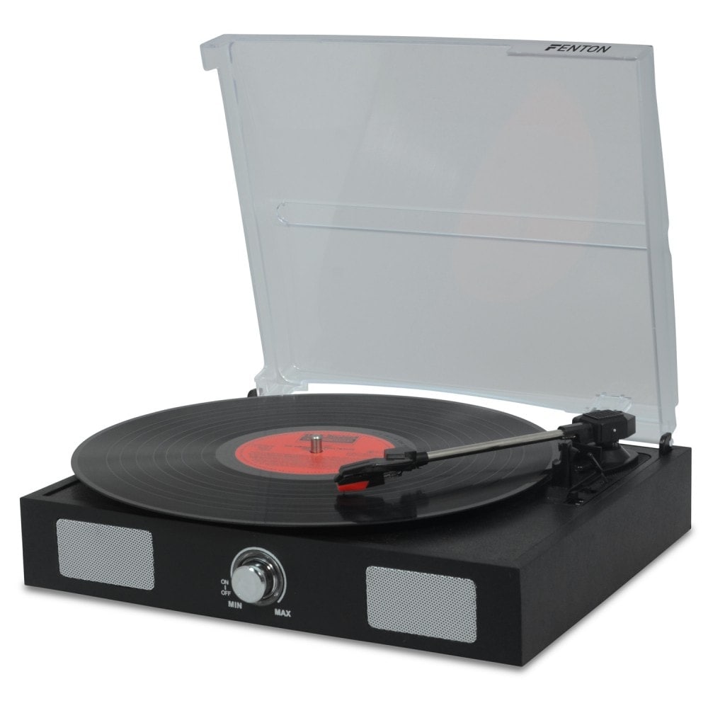 Fenton RP108B Record Player/Speakers black