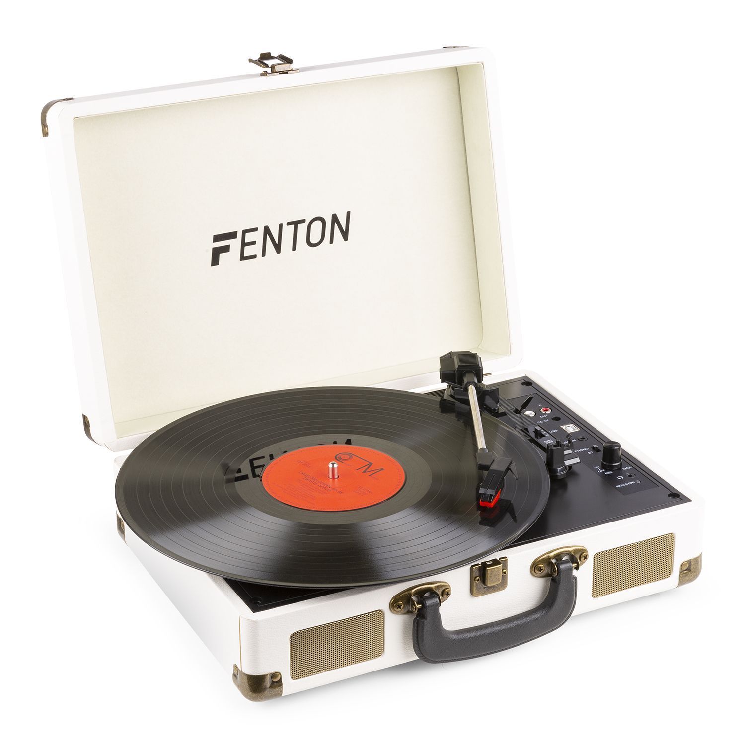 Fenton RP115G retro skivspelare med Bluetooth och USB - Cream