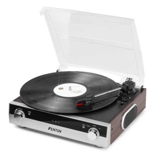 Fenton RP102A skivspelare med Bluetooth, högtalare och mp3-inspelning - Silver