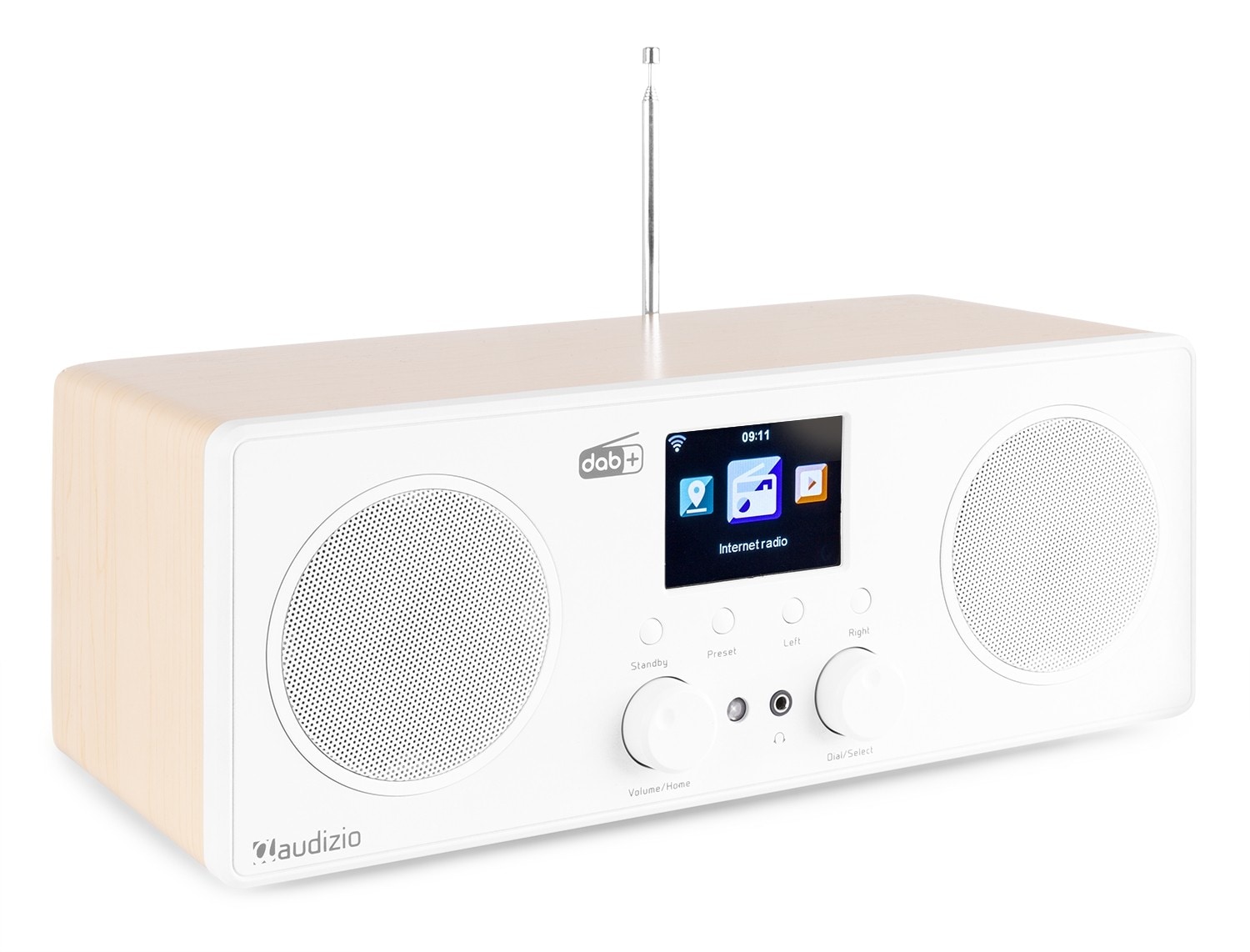 Audizio Bari WIFI Internet stereo radio med DAB+, vit