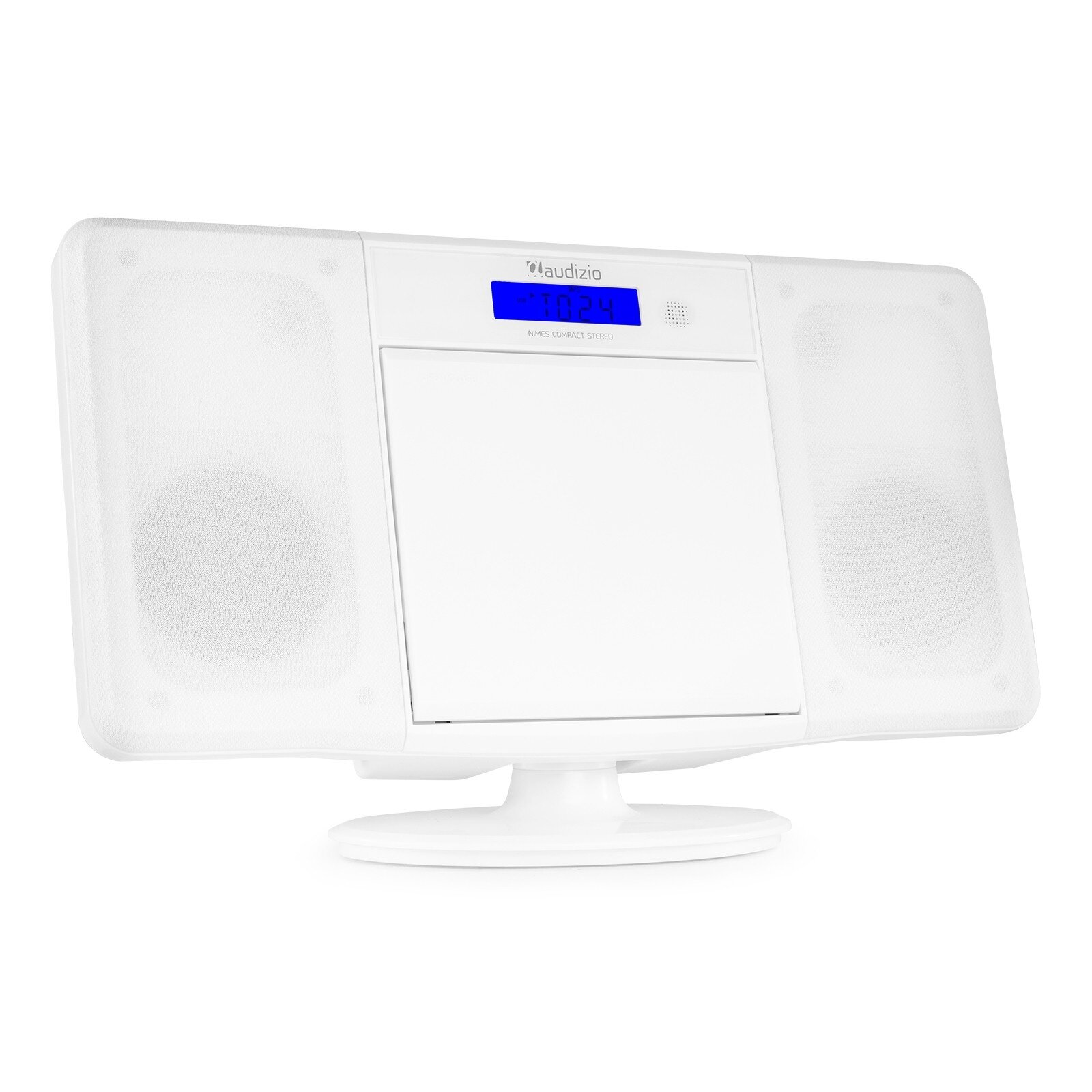 Audizio Nimes Bluetooth stereoset med CD-spelare, USB mp3-spelare och radio - 50W - Vit