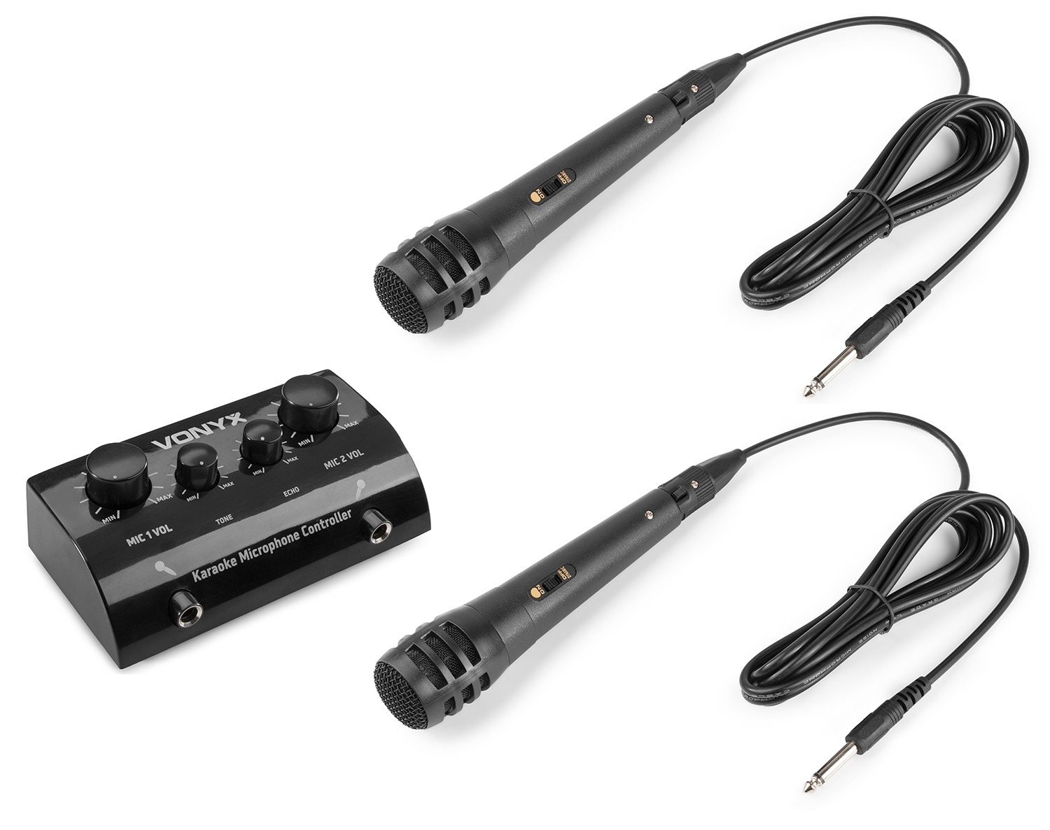 AV430B Karaoke, mikrofonstyrenhet, mixer, svart