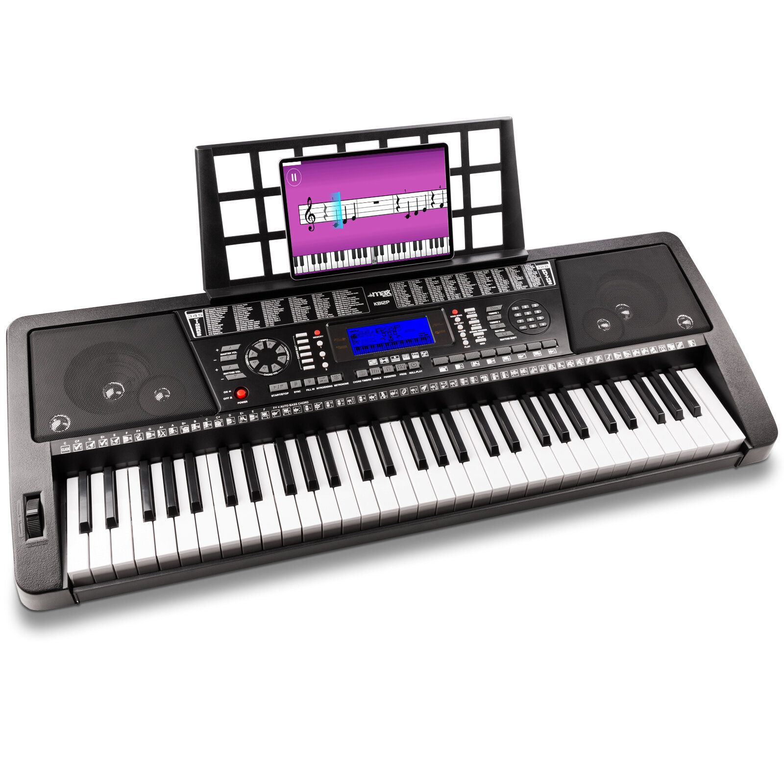 MAX KB12P Elektronisk Keyboard Pro 61-key MIDI