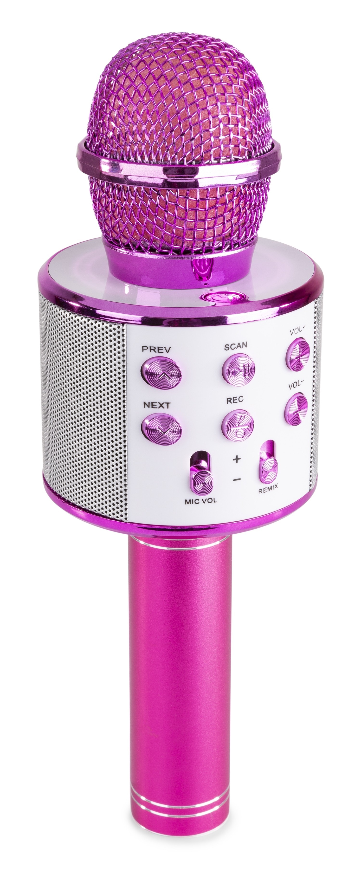 MAX KM10P Karioka Mikrofon, BT, MP3, Rosa