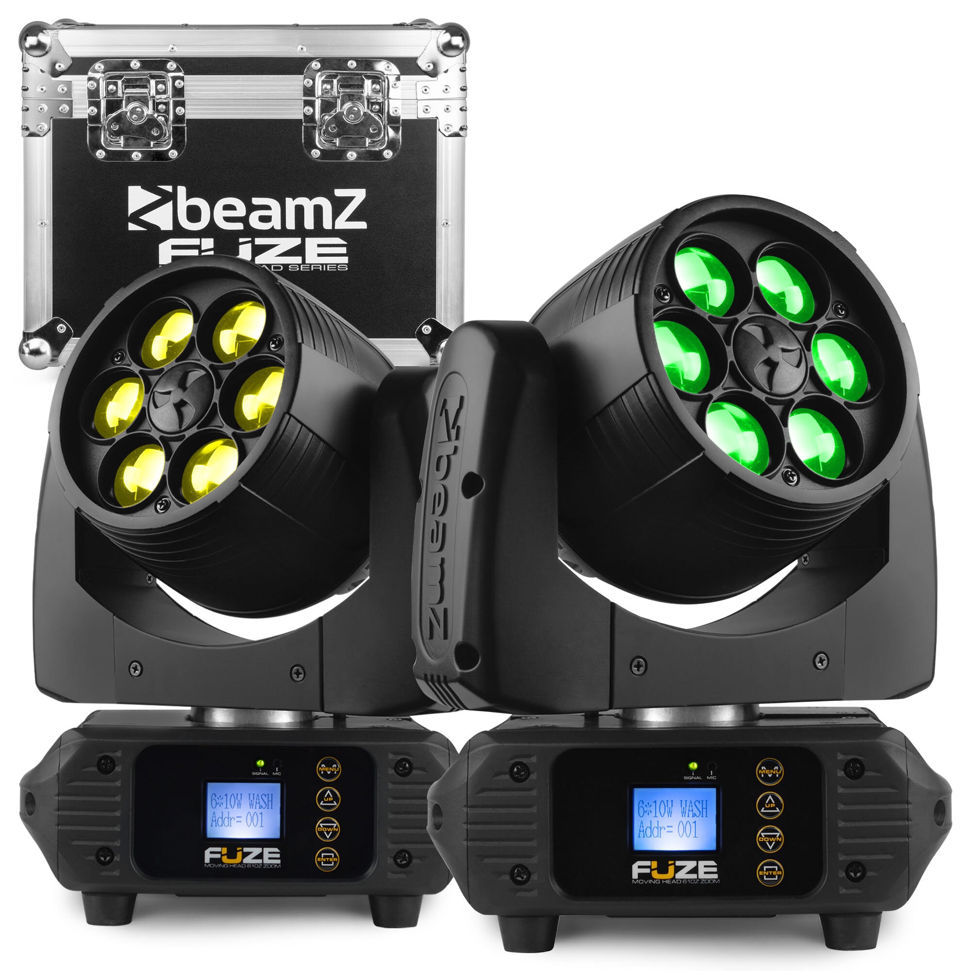 BeamZ Fuze610Z Wash LED 6x10W RGBW 2pc FC