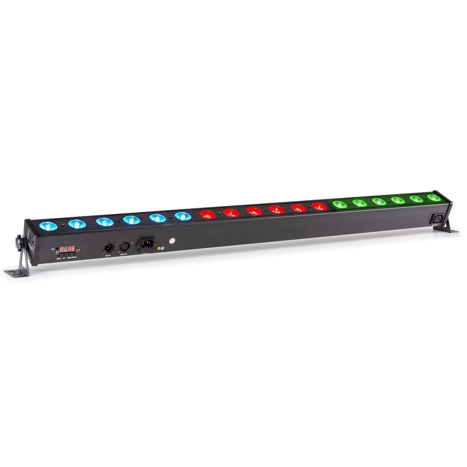 BeamZ LCB183 DMX LED-bar med 18x 4W RGB-lysdioder i 3 sektioner
