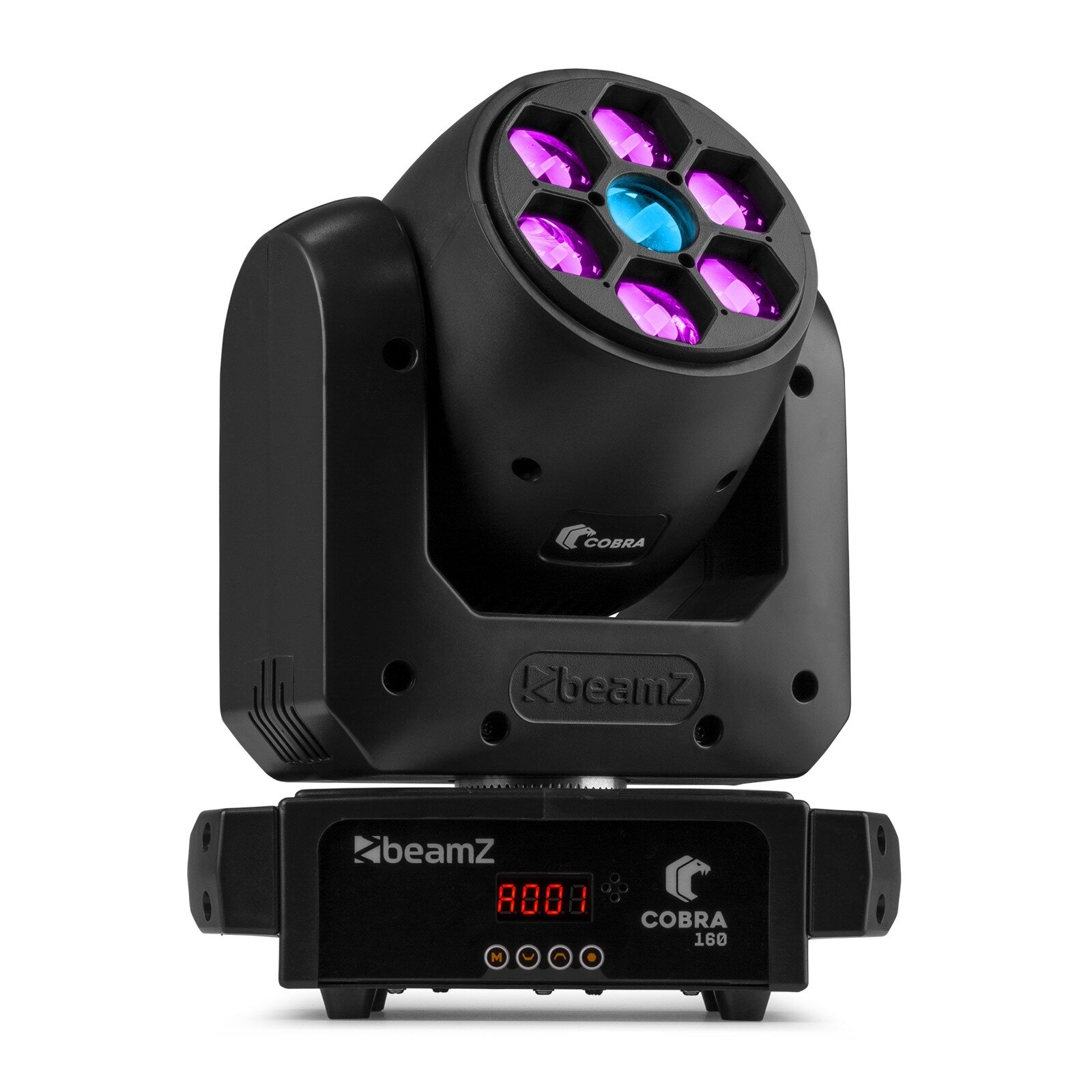 BeamZ Cobra160 -100 Watt Spot Moving Head med 6x 10 Watt RGBW B-Eye