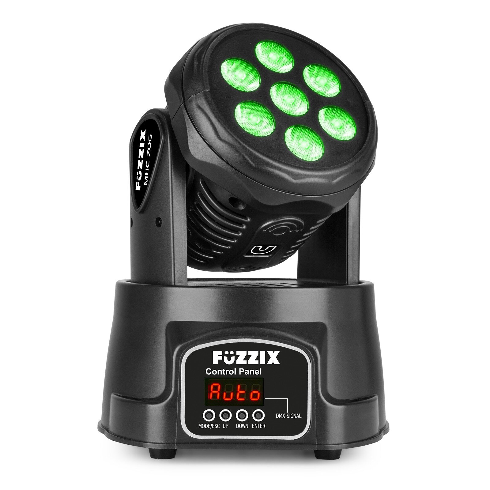 Fuzzix MHC706 LED-wash med rörligt huvud - 7x 6W RGBW-lysdioder - DMX