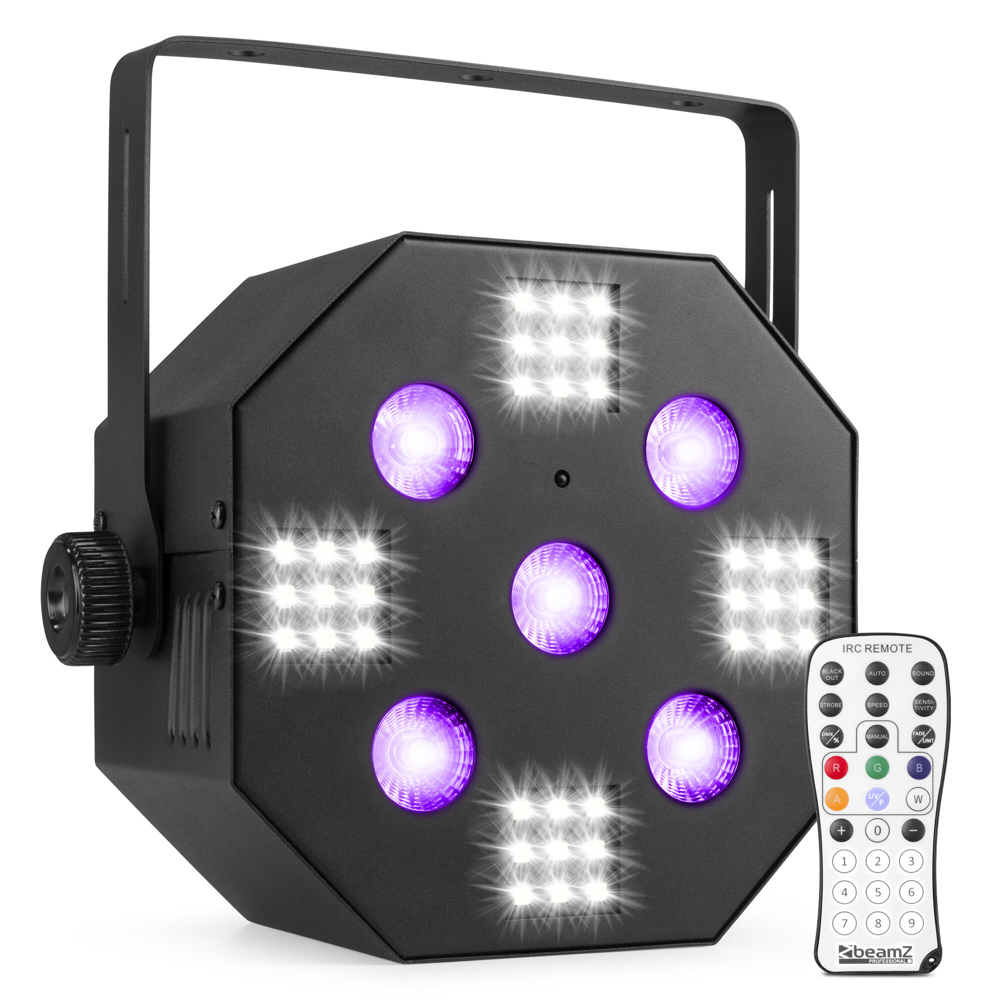 BeamZ MultiAce2 RGB-UV och Strobe LED-ljuseffekt - 2-i-1