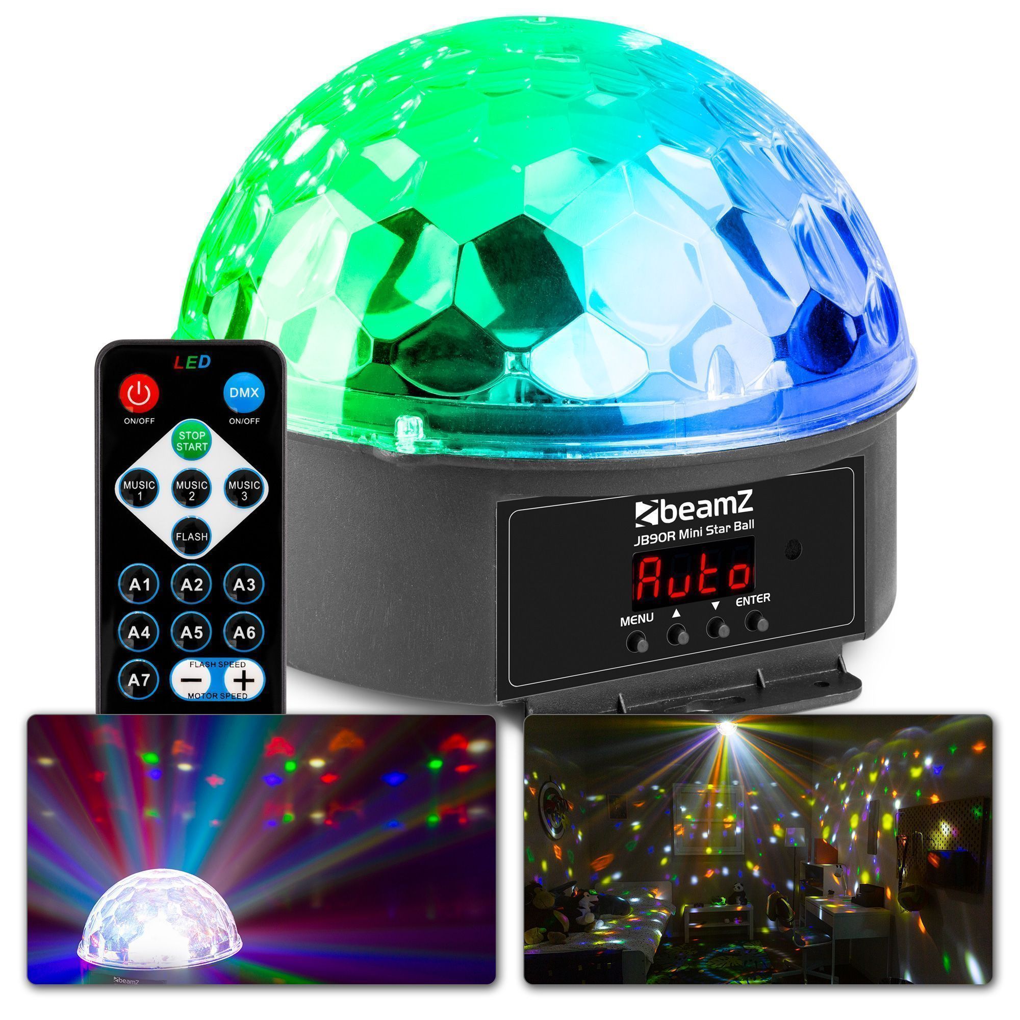 JB90R JELLY BALL DMX Led 9 färger IRC