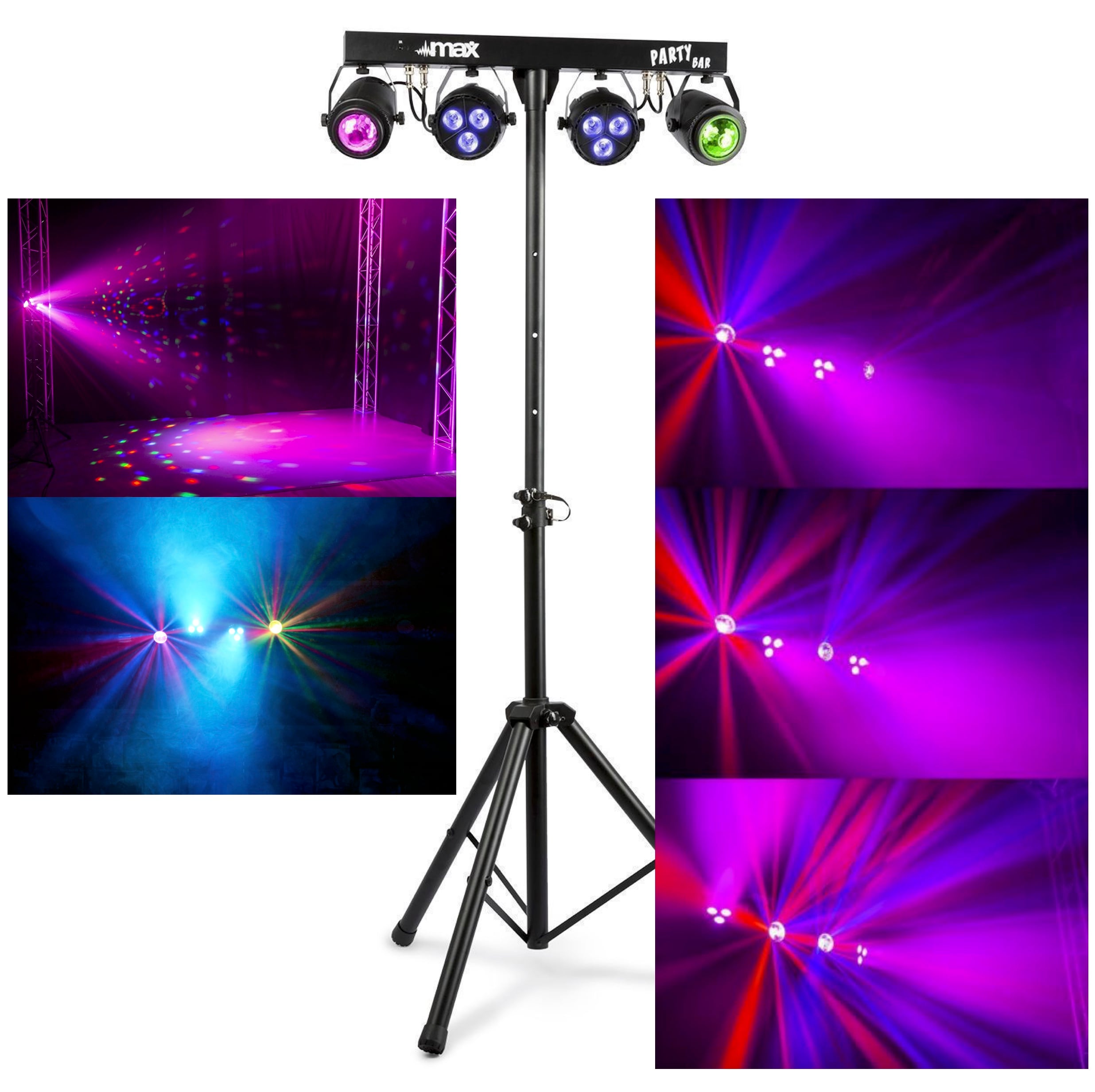 MAX Partybar1 2PAR 3x4in1LED+2 JellyB