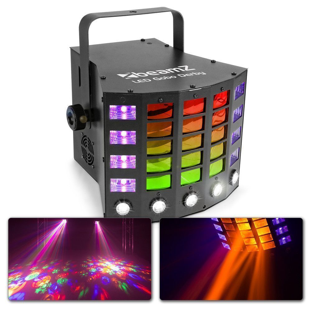 BeamZ LED Gobo Derby 21x3W RGBA Strobe UV