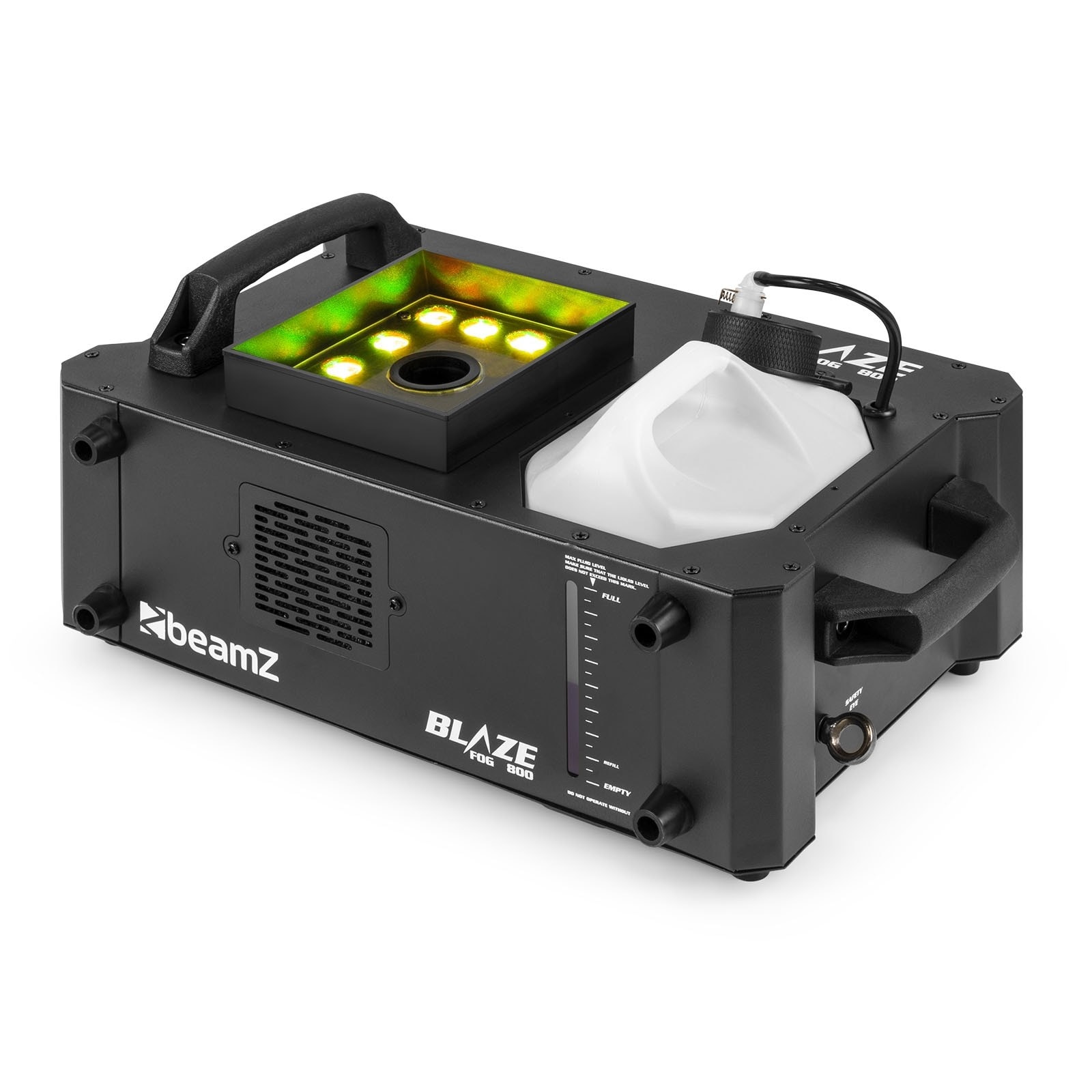 BeamZ rökmaskin BLAZE800 - Horisontell och vertikal rökmaskin med ljus - 800W