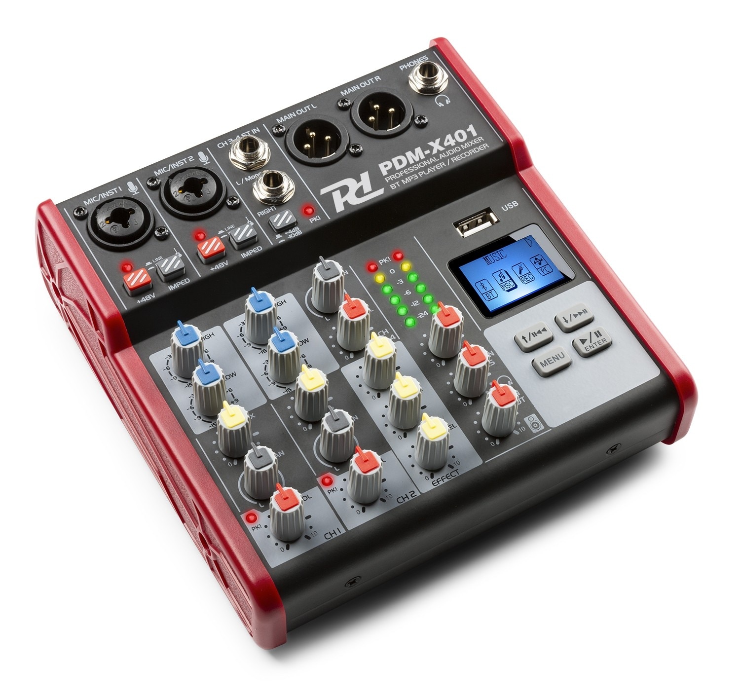 Power Dynamicas PDM-X401 4-ch mixer
