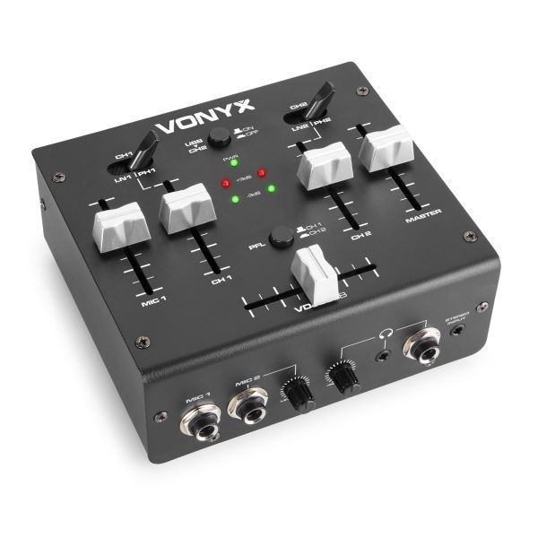 Vonyx VDJ2USB - 3-kanals stereo USB DJ mixer