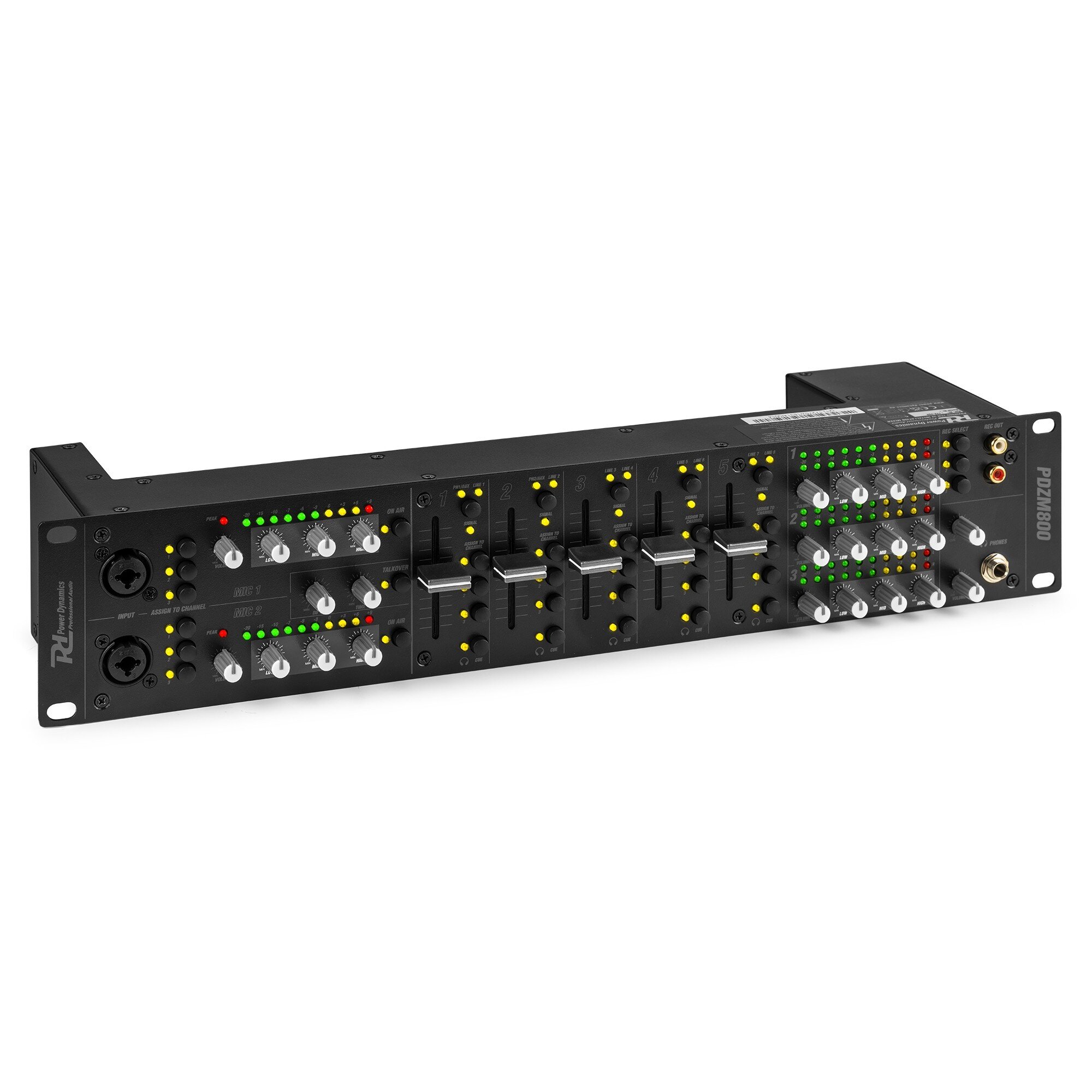 Power Dynamics PDZM800 installationsmixer med 3 zoner