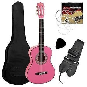 Max SoloArt Junior 1/4 Klassisk Gitarrpaket – Rosa