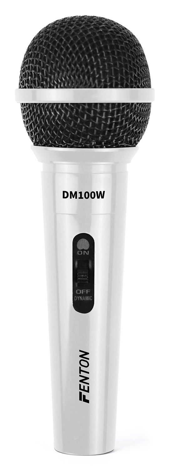 Fenton DM100 Dynamisk mikrofon 600 Ohm, vit