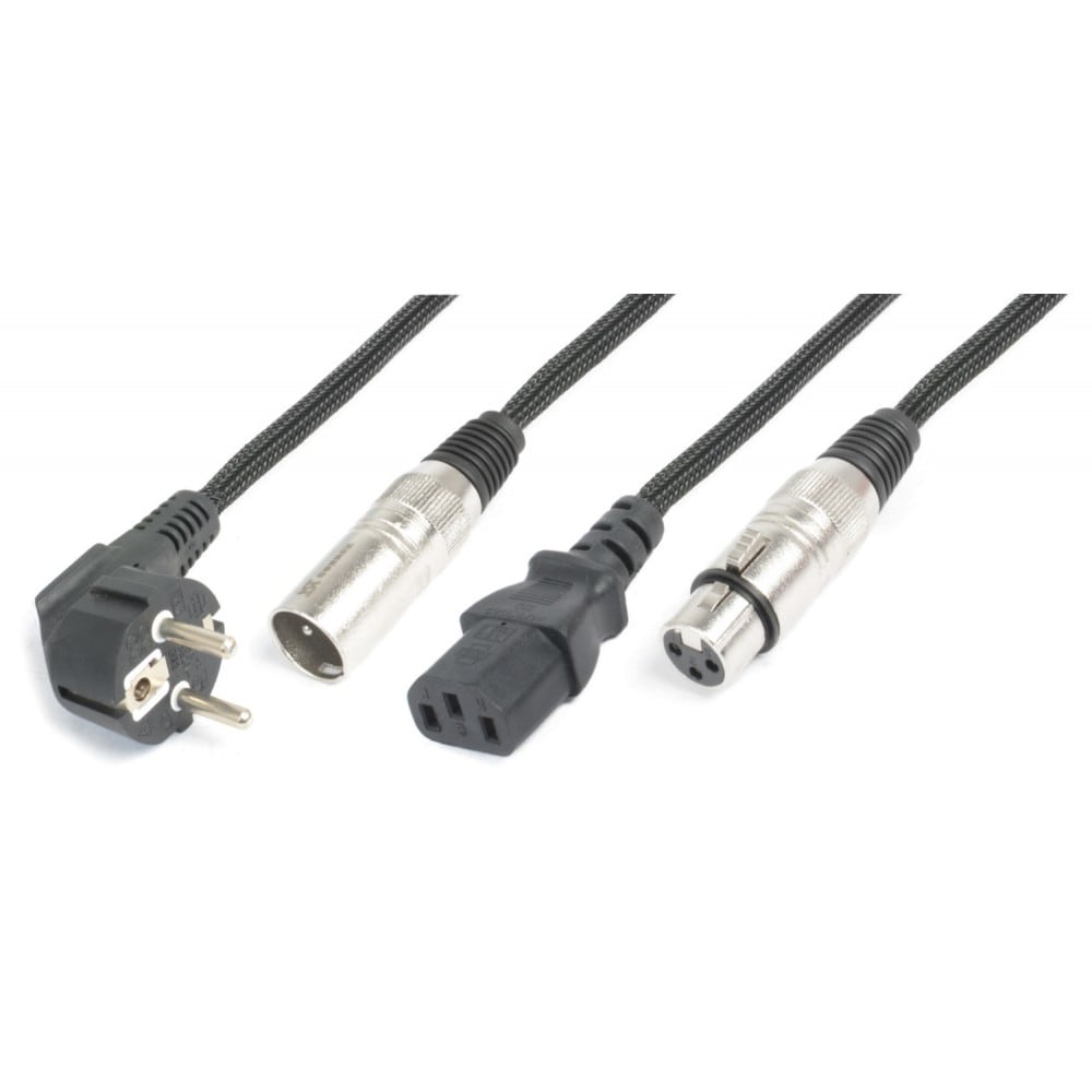 PD Connex CX10-15 Shuko/XLR M-IEC F/XLR F 15m