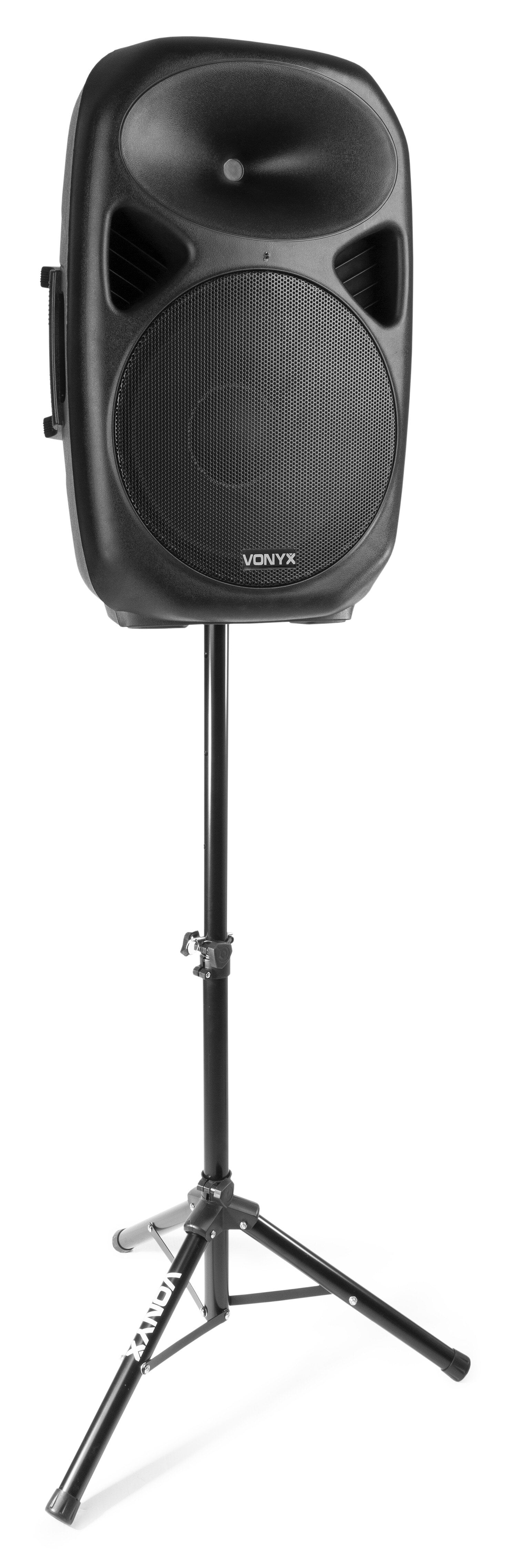 Vonyx SPS15A - 15" aktiv högtalare med Bluetooth och stativ