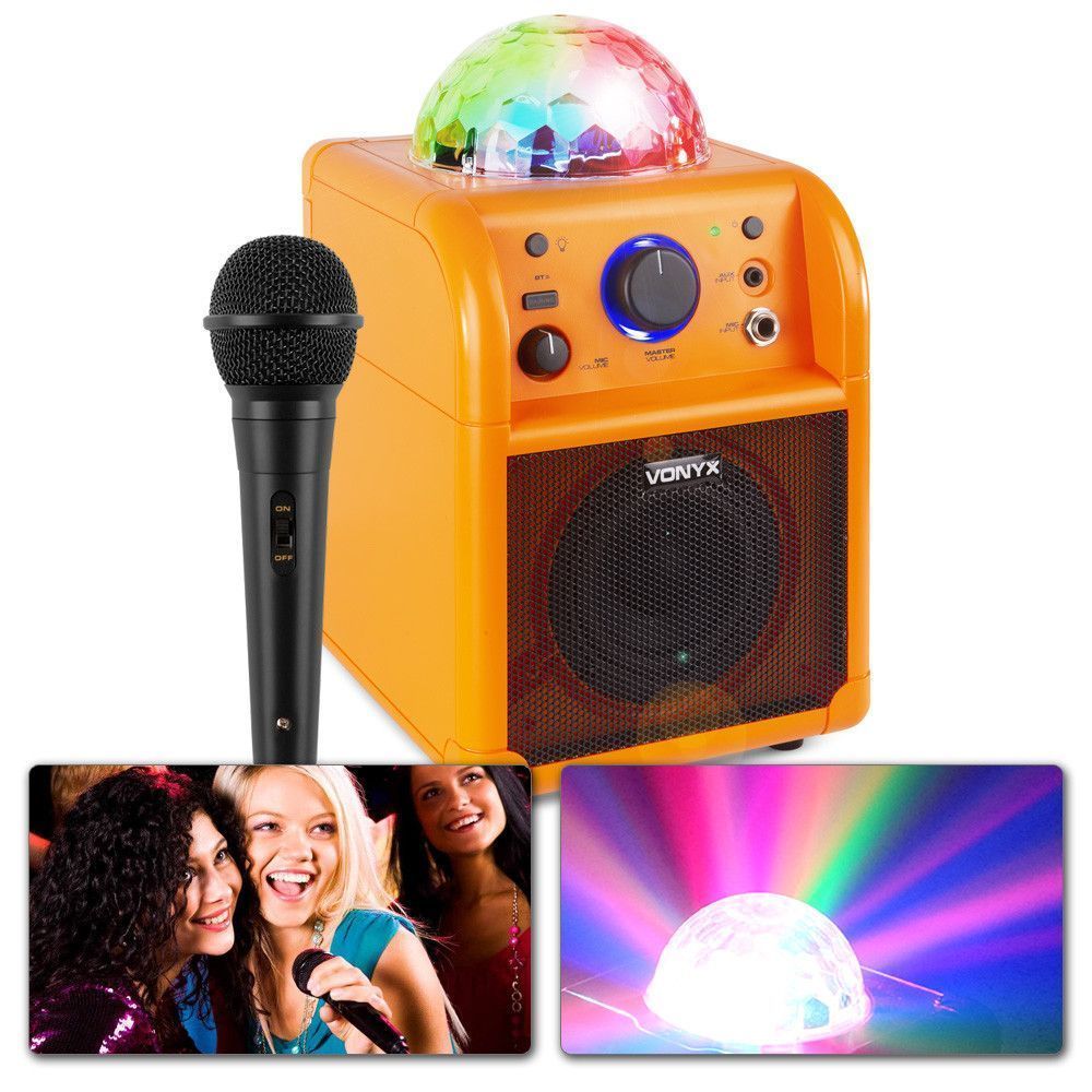 Vonyx SBS50 BT Party högtalare, LED, Orange, BT