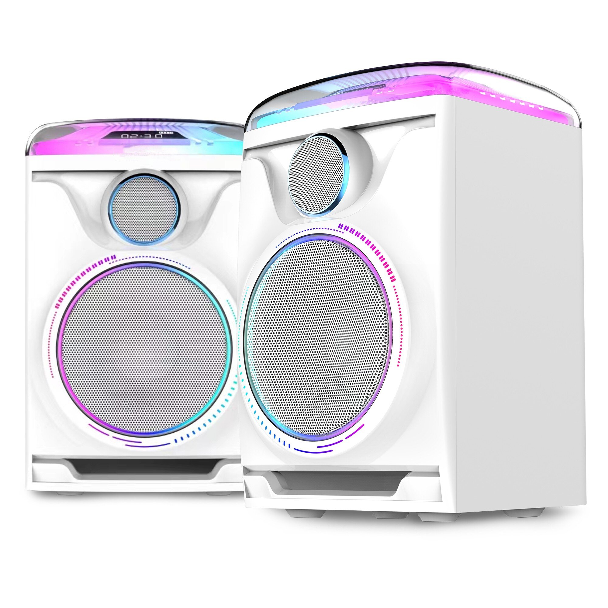 Fenton Track 2.0 Amplified Speaker Set with LED White
