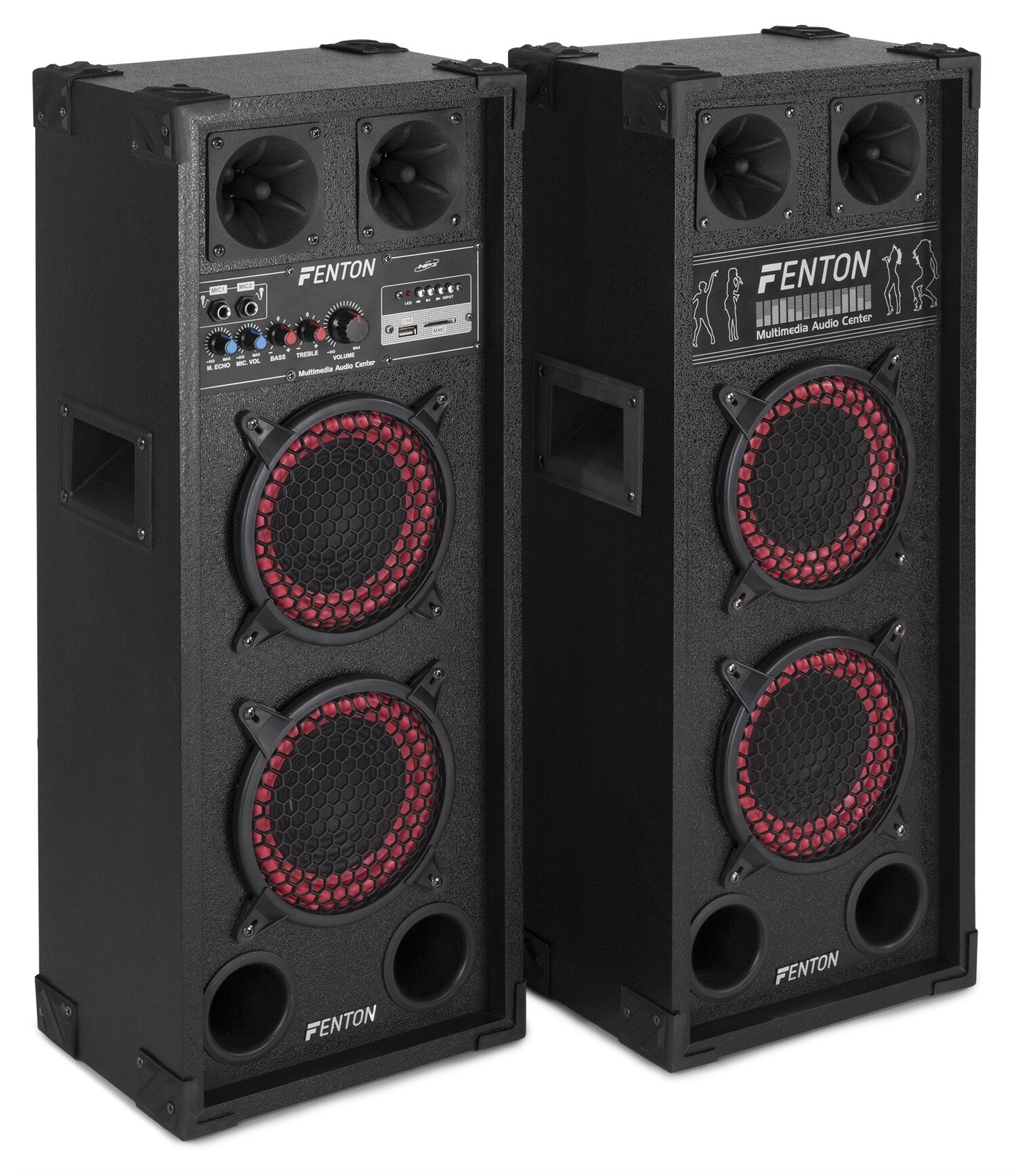 Fenton SPB-26 Aktiva högtalare 2x 6.5"