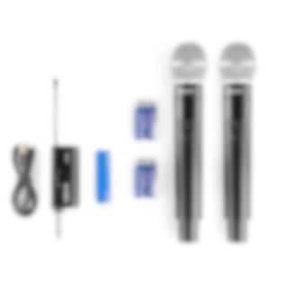 Nieuwe Vonyx WM552 Draadloze UHF 2 Microfoons Set - Microfoons Nieuwe Vonyx WM552 Draadloze UHF 2 Microfoons Set - Microfoons