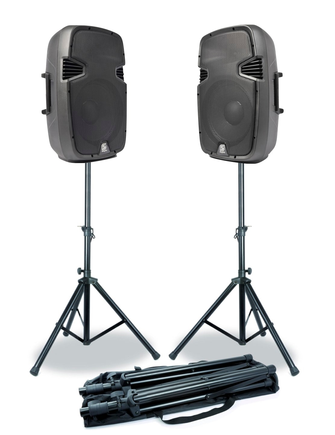 2-PACK SkyTec SPJ1200A 12" AKTIV + Stativset