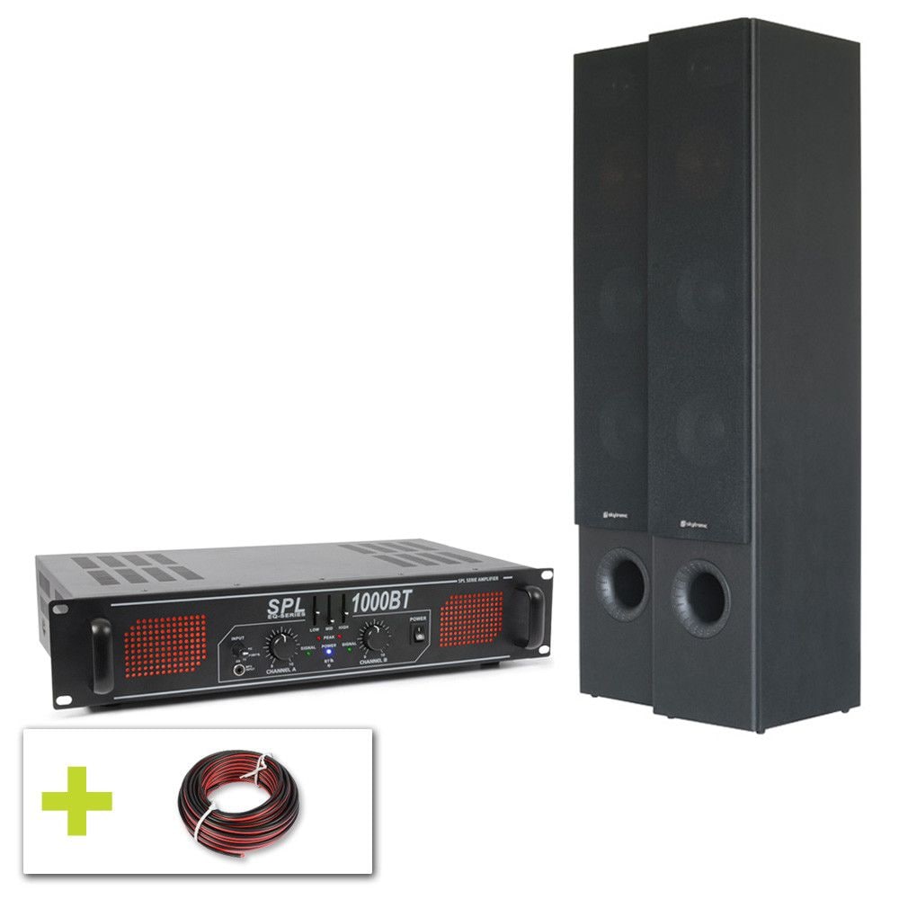SkyTec 700W HiFi sound set with Bluetooth amplifier and HiFi speakers
