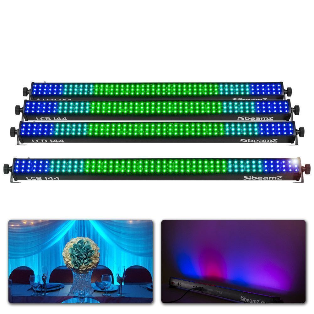 BeamZ LCB144 LED BAR - paket med 4st inkl kablar