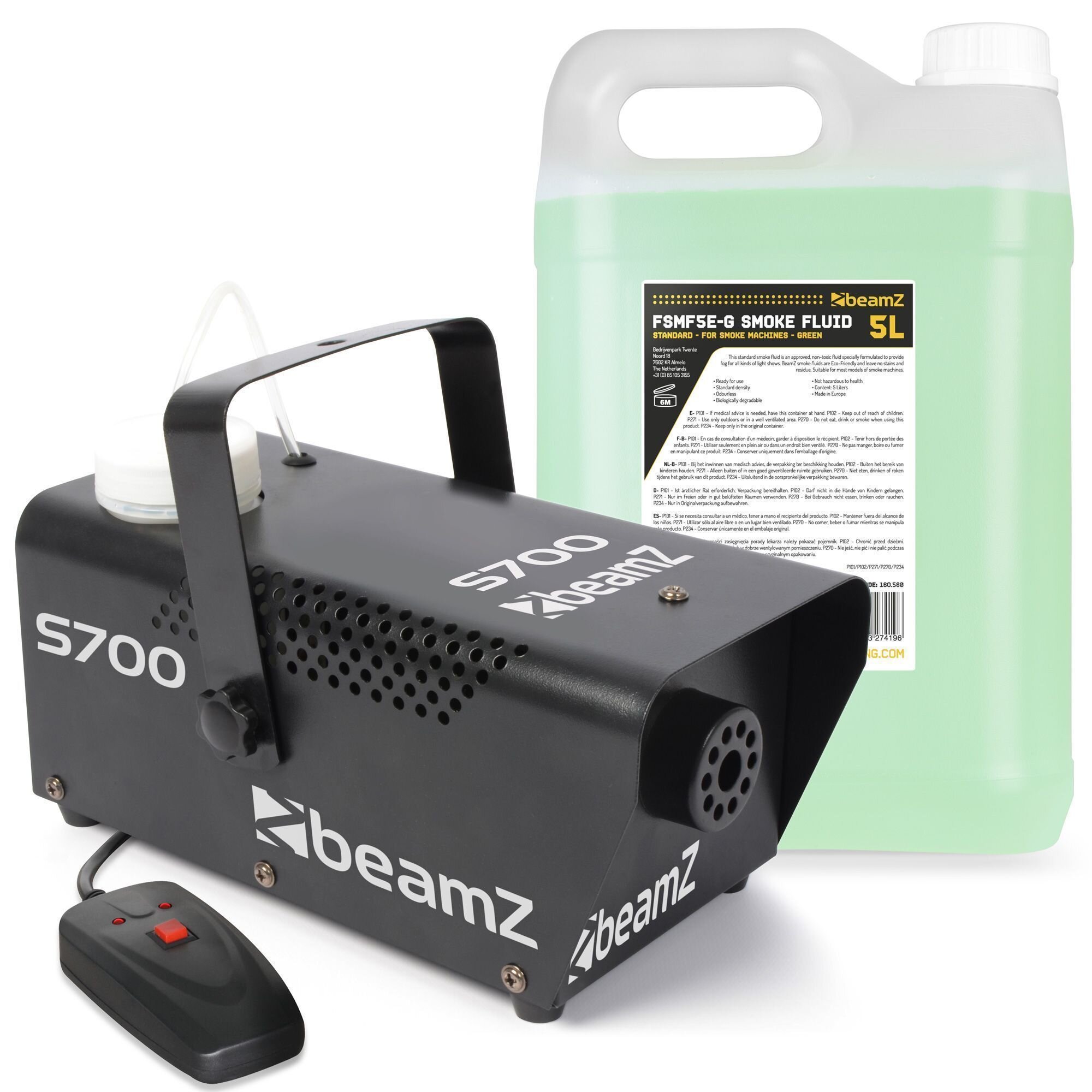 BeamZ S700 rökmaskin inkl mer än 5 liter rökvätska