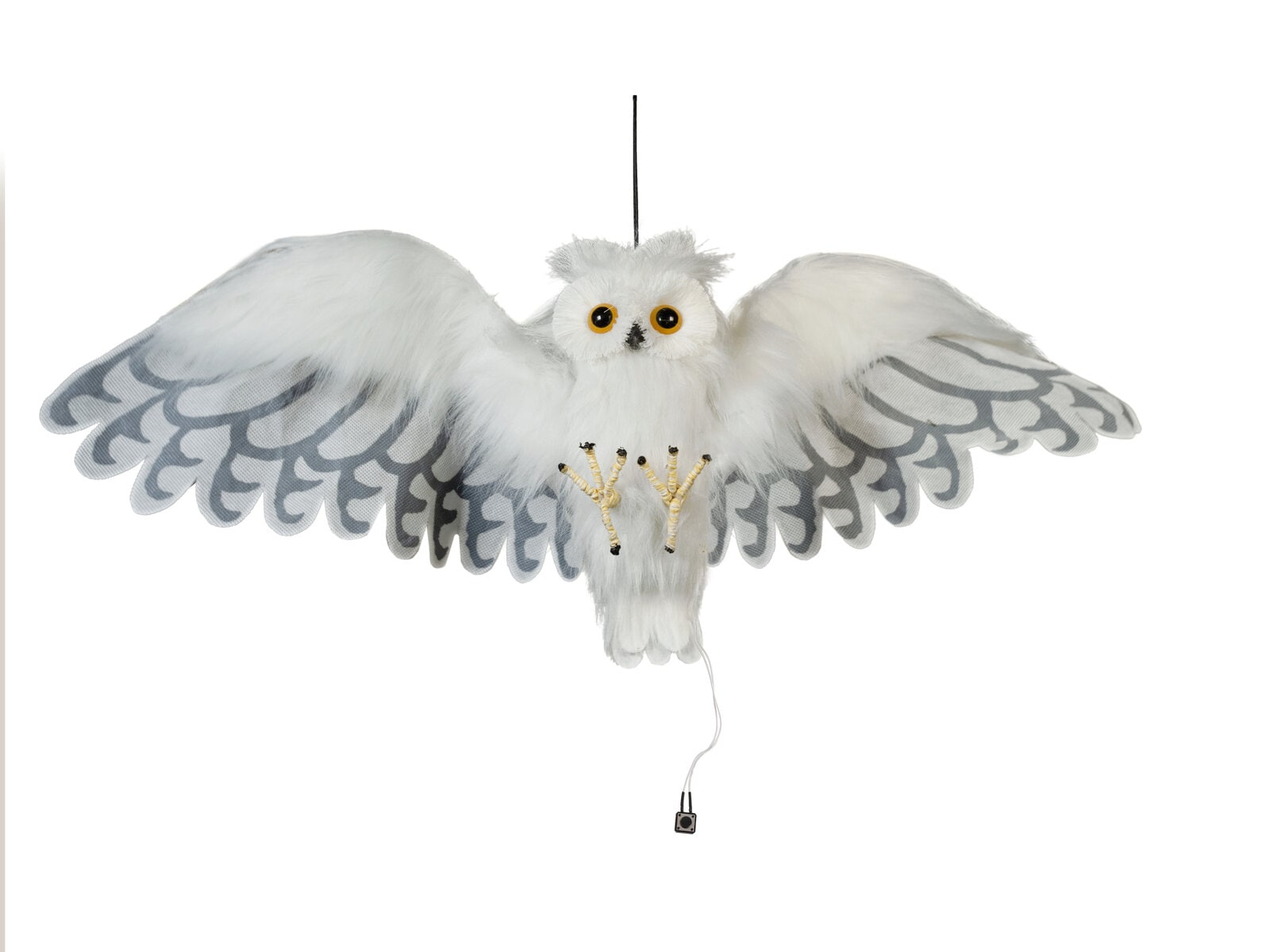 EUROPALMS Halloween Snow Owl, animated, 80cm