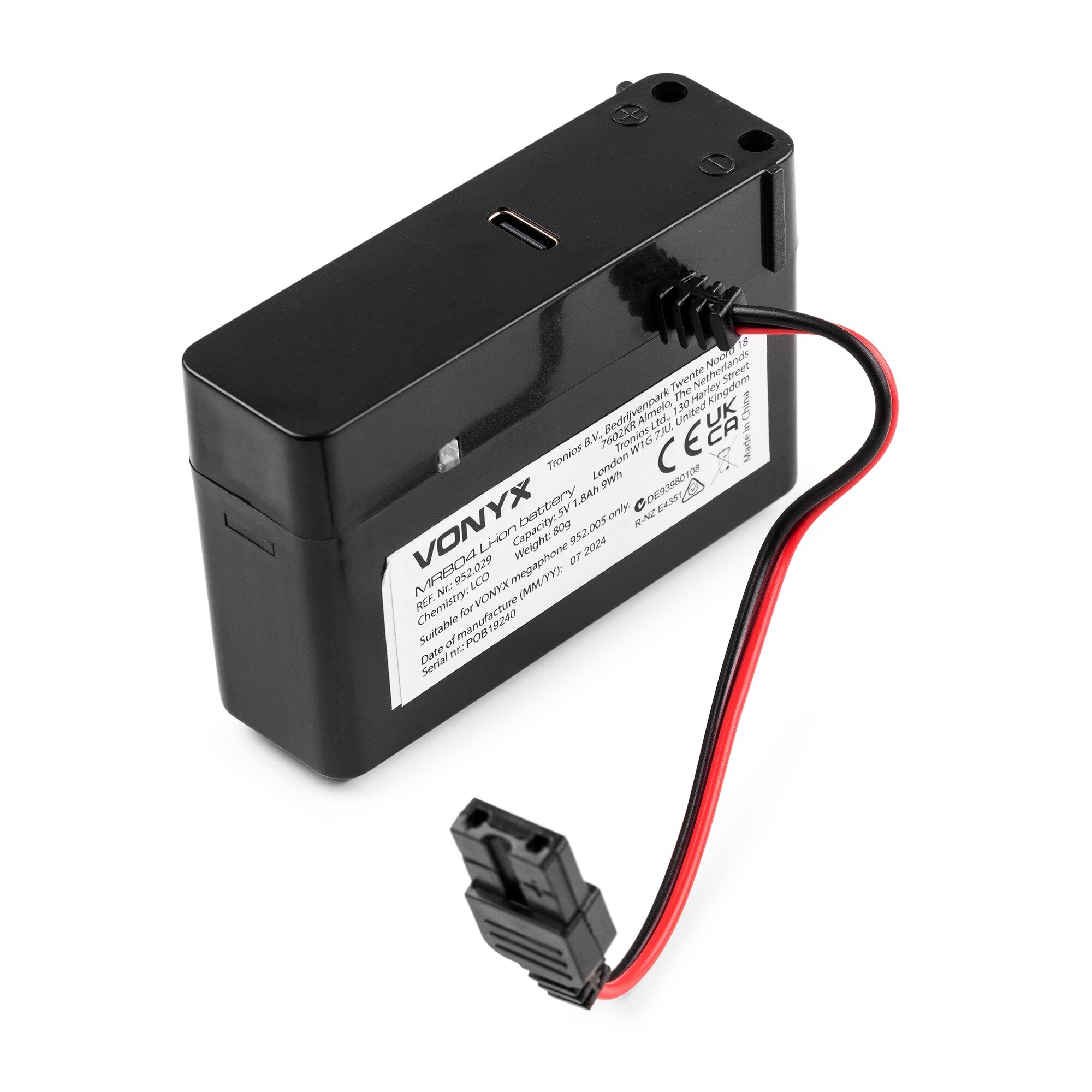 Vonyx MRB04 Lithium-ion 5V Batteripack
