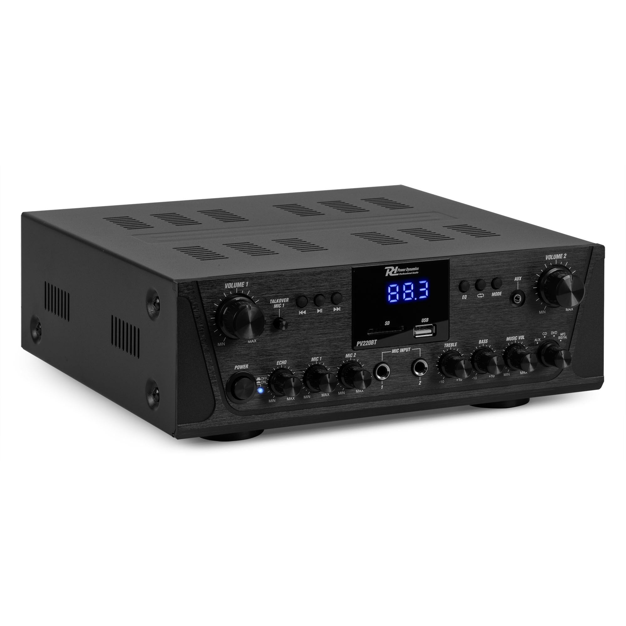 PV220BT Förstärkare 2 x 50W, BT, Radio