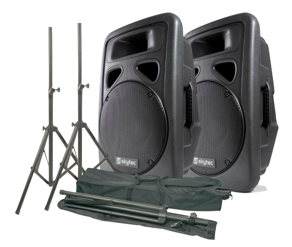 2-Pack SkyTec SP1200A 12" med 2st stativ