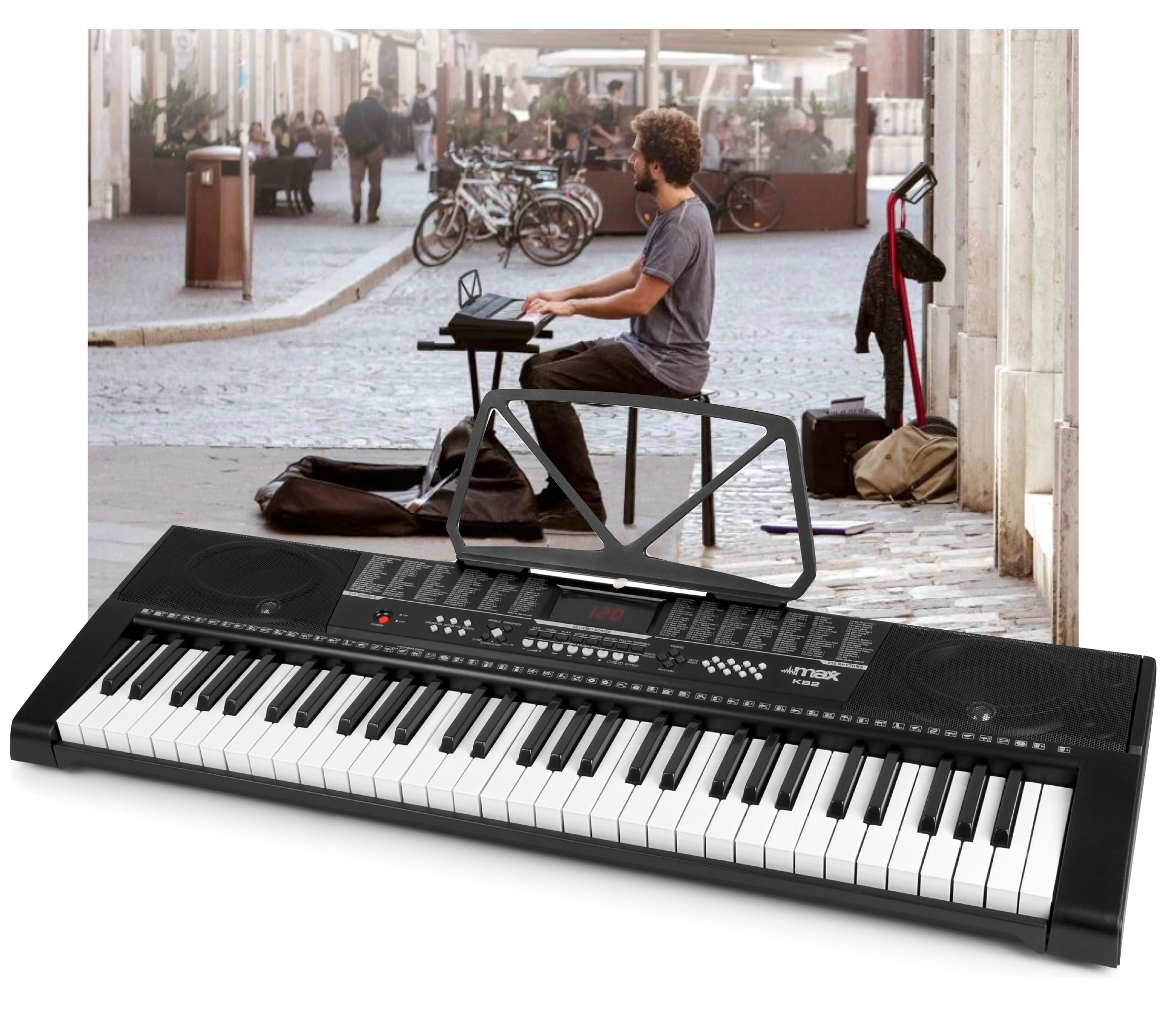 MAX KB2 elektronisk Keyboard 61-tagenter