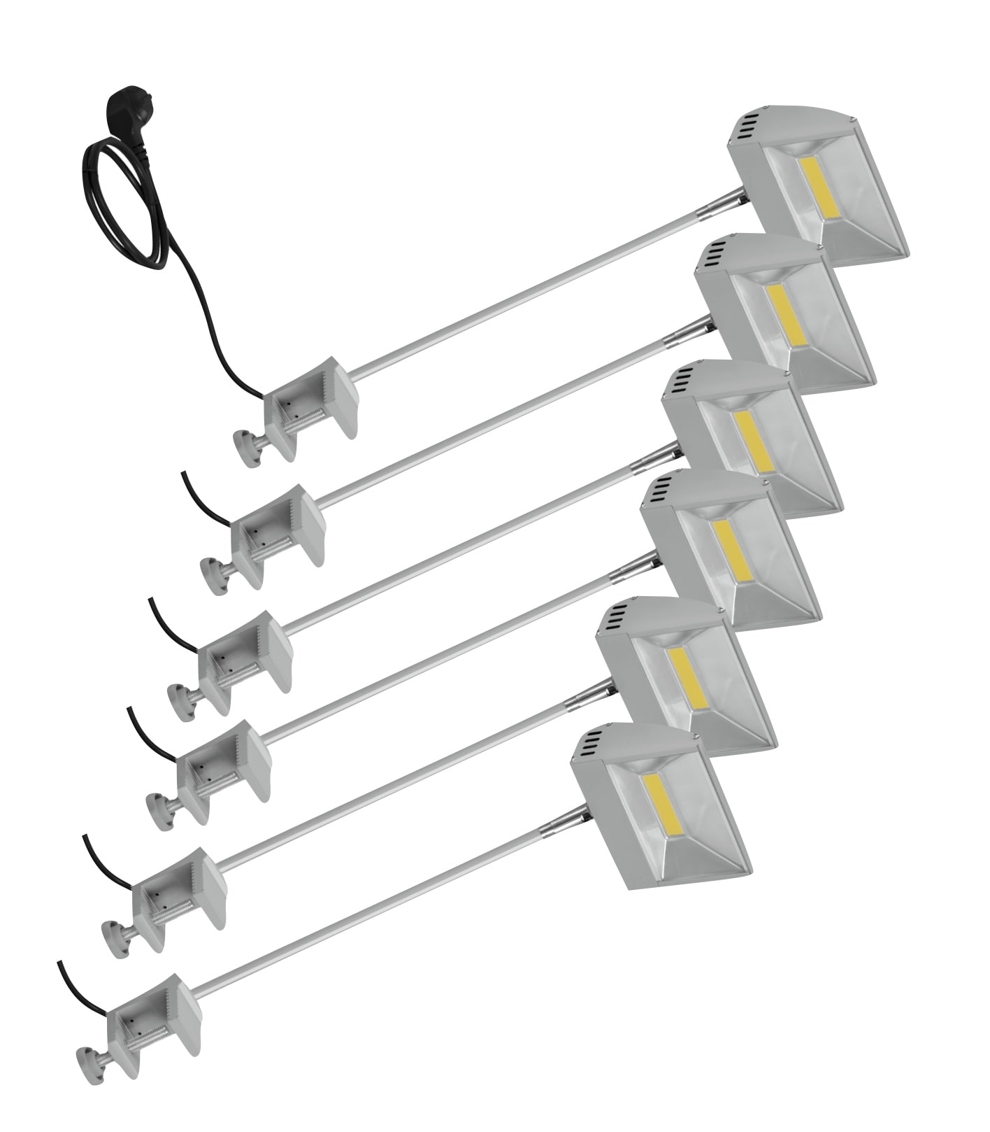 6-pack EUROLITE LED KKL-30 Floodlight 4100K silver