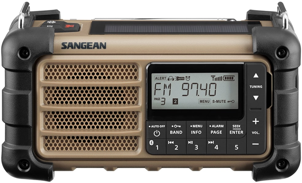 Sangean MMR99 Nödradio FM/AM solceller, dynamo, bluetooth