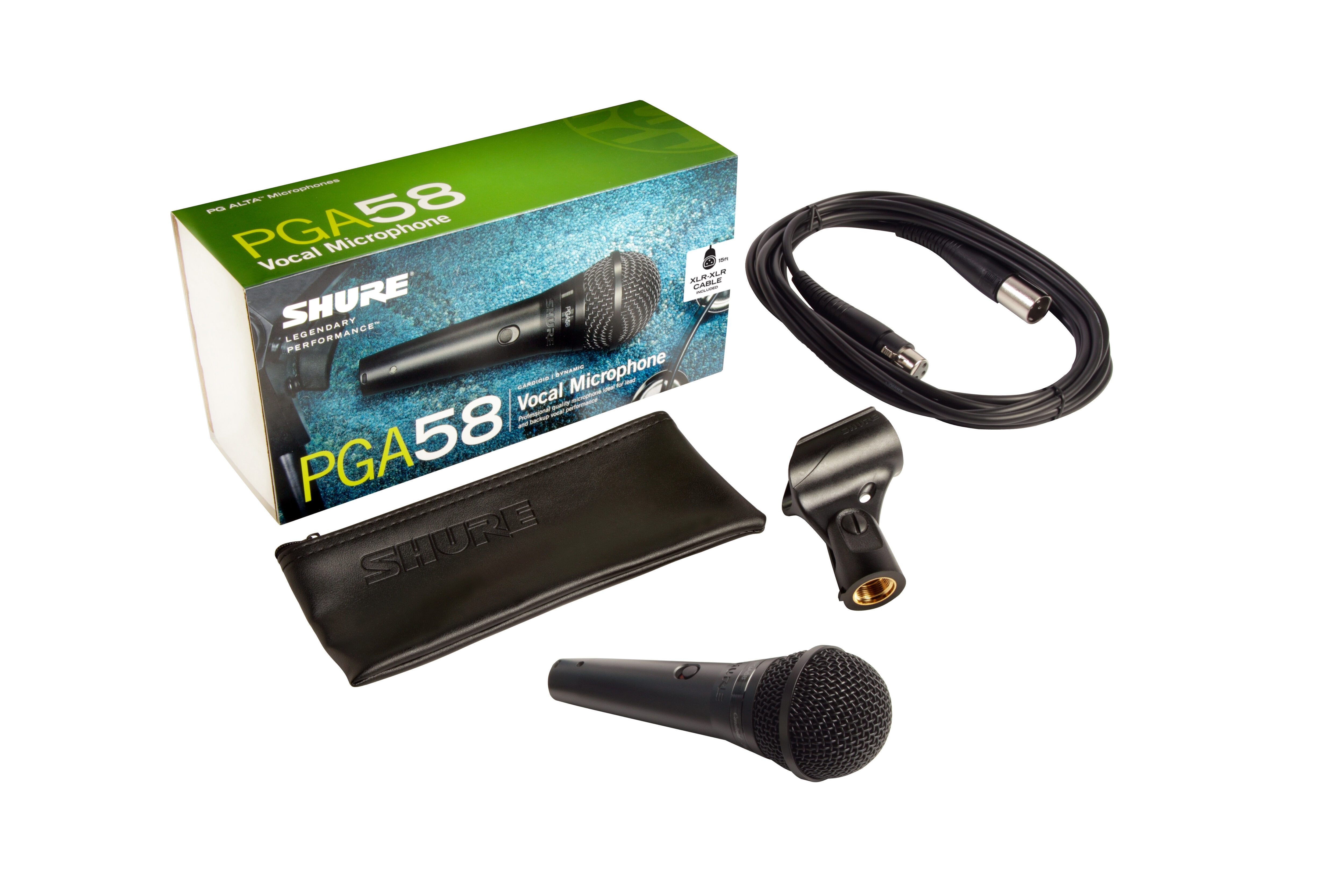 Shure PGA58-XLR-E mikrofon 6m XLR kabel