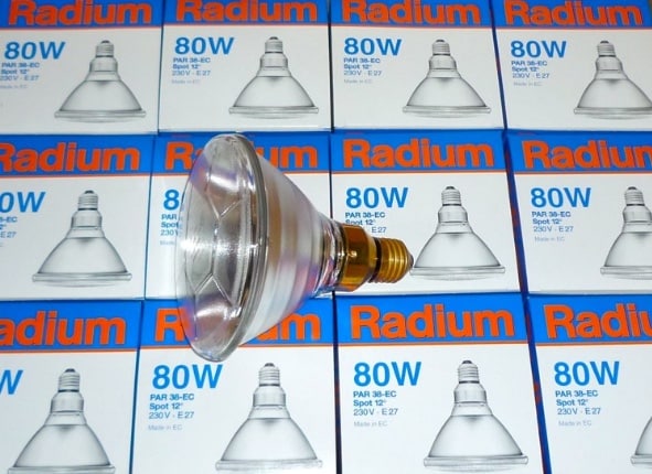 Osram/Radium Par38 80W E27 12°