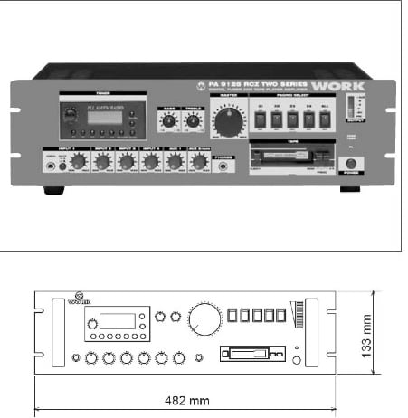 PA 9125RCZ 120w/ 4 Zon/Tuner/100V