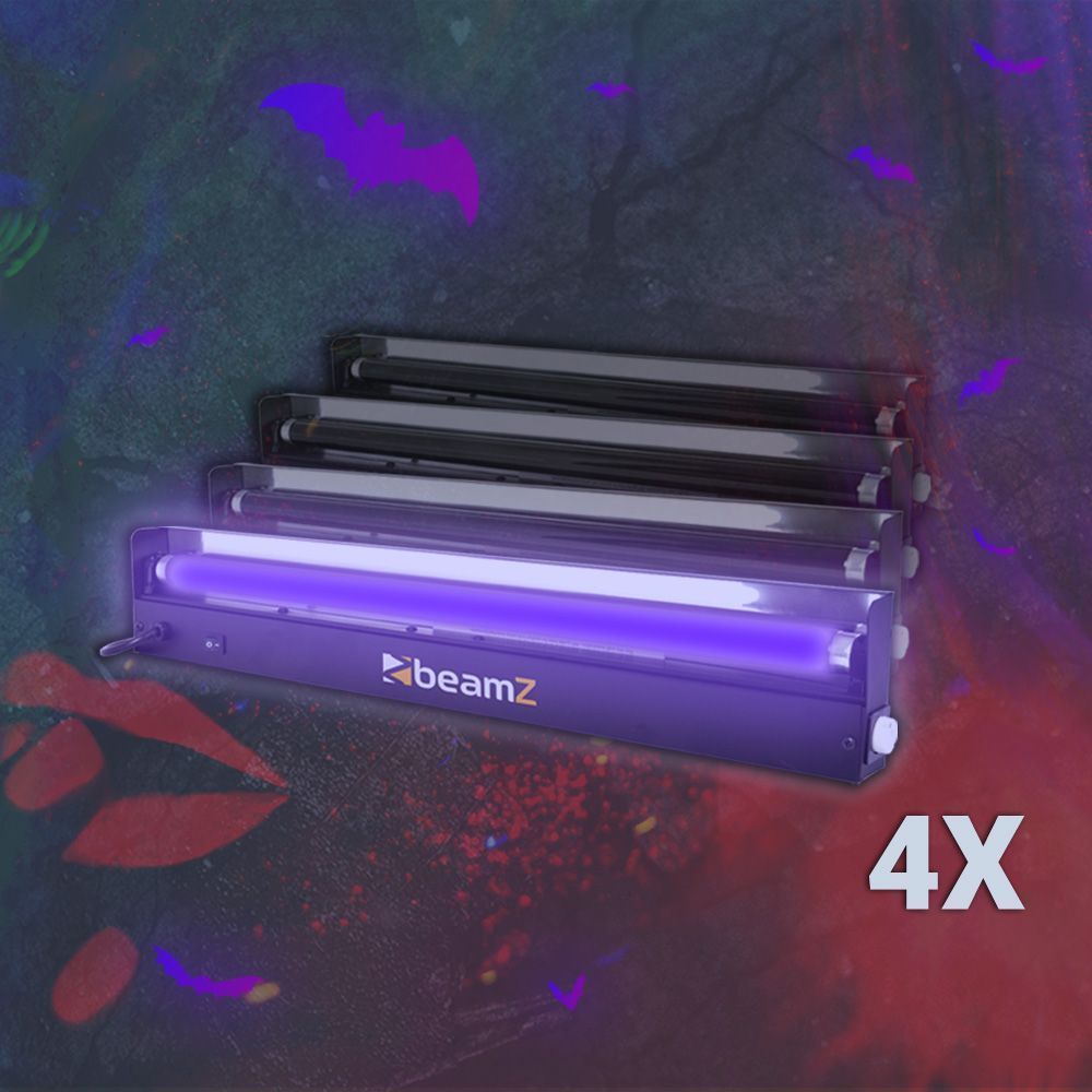 4-pack BeamZ BUV60TL UV-set 60cm Holder Tube